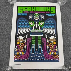 Martin Ontiveros Seahawks vs Minnesota 2020 Limited Edition Art Print 185/315